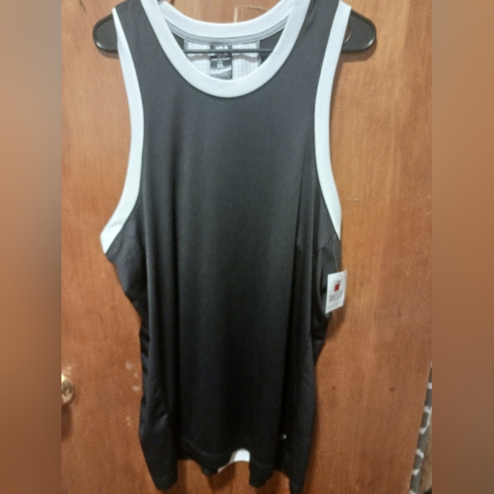 New never worn pro player men's black white tank top xl